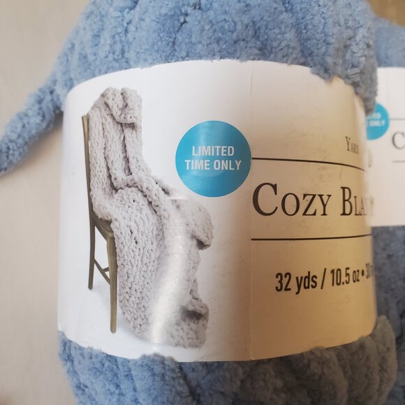 NEW LOOPS AND THREADS Cozy Blanket YARN LOT OF 4 - Picture 3 of 6
